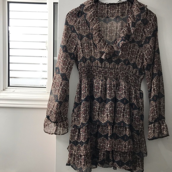 ZARA BOHO MINI DRESS - Picture 1 of 8